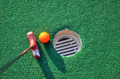 The mini golf course at Stone Mountain Family Fun Center